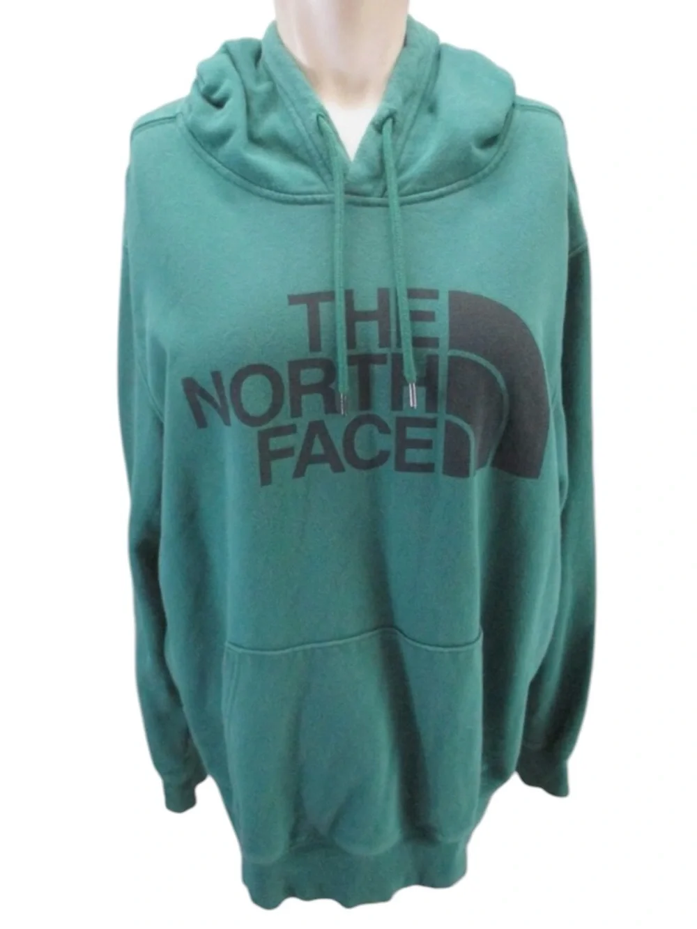 THE NORTH FACE Men’s Teal Green Logo Pullover Hoodie Size Large — SUPER COMFY!!!